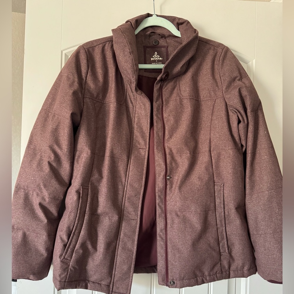 Prana | Insulated Down Jacket | Merlot | Size S | Gently worn
